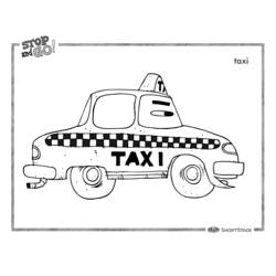 Página para colorir: Táxi (Transporte) #137214 - Páginas para Colorir Imprimíveis Gratuitamente