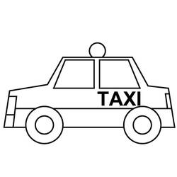 Página para colorir: Táxi (Transporte) #137240 - Páginas para Colorir Imprimíveis Gratuitamente