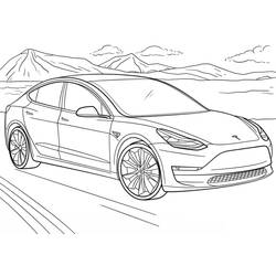 Desenho Tesla (Transporte) #207821 para imprimir e colorir