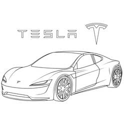 Desenho Tesla (Transporte) #207845 para imprimir e colorir