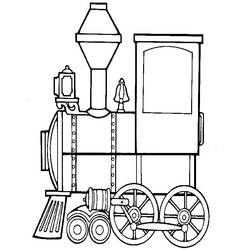 Página para colorir: Trem / Locomotiva (Transporte) #135028 - Páginas para Colorir Imprimíveis Gratuitamente