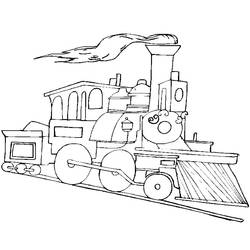 Página para colorir: Trem / Locomotiva (Transporte) #135030 - Páginas para Colorir Imprimíveis Gratuitamente