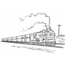 Página para colorir: Trem / Locomotiva (Transporte) #135034 - Páginas para Colorir Imprimíveis Gratuitamente