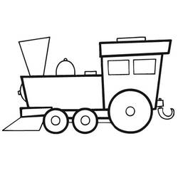 Página para colorir: Trem / Locomotiva (Transporte) #135036 - Páginas para Colorir Imprimíveis Gratuitamente