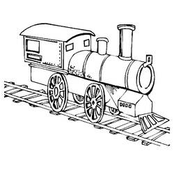 Página para colorir: Trem / Locomotiva (Transporte) #135039 - Páginas para Colorir Imprimíveis Gratuitamente