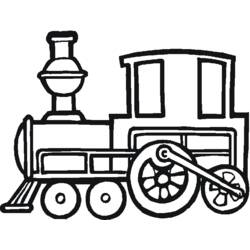 Página para colorir: Trem / Locomotiva (Transporte) #135042 - Páginas para Colorir Imprimíveis Gratuitamente