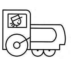 Página para colorir: Trem / Locomotiva (Transporte) #135044 - Páginas para Colorir Imprimíveis Gratuitamente