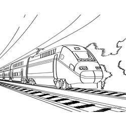 Página para colorir: Trem / Locomotiva (Transporte) #135045 - Páginas para Colorir Imprimíveis Gratuitamente