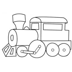 Página para colorir: Trem / Locomotiva (Transporte) #135046 - Páginas para Colorir Imprimíveis Gratuitamente
