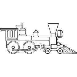 Página para colorir: Trem / Locomotiva (Transporte) #135048 - Páginas para Colorir Imprimíveis Gratuitamente