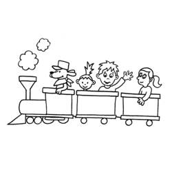 Página para colorir: Trem / Locomotiva (Transporte) #135049 - Páginas para Colorir Imprimíveis Gratuitamente