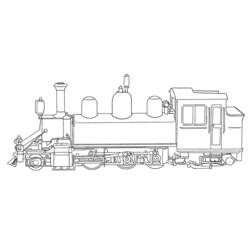Página para colorir: Trem / Locomotiva (Transporte) #135054 - Páginas para Colorir Imprimíveis Gratuitamente