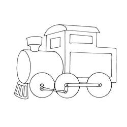Página para colorir: Trem / Locomotiva (Transporte) #135067 - Páginas para Colorir Imprimíveis Gratuitamente
