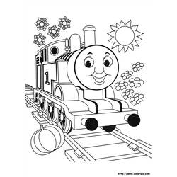 Página para colorir: Trem / Locomotiva (Transporte) #135069 - Páginas para Colorir Imprimíveis Gratuitamente