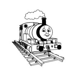 Página para colorir: Trem / Locomotiva (Transporte) #135070 - Páginas para Colorir Imprimíveis Gratuitamente