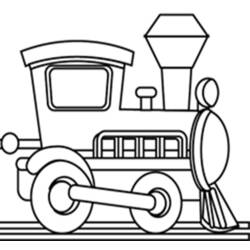 Página para colorir: Trem / Locomotiva (Transporte) #135071 - Páginas para Colorir Imprimíveis Gratuitamente