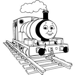 Página para colorir: Trem / Locomotiva (Transporte) #135073 - Páginas para Colorir Imprimíveis Gratuitamente