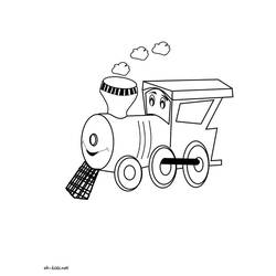 Página para colorir: Trem / Locomotiva (Transporte) #135077 - Páginas para Colorir Imprimíveis Gratuitamente