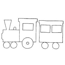 Página para colorir: Trem / Locomotiva (Transporte) #135078 - Páginas para Colorir Imprimíveis Gratuitamente