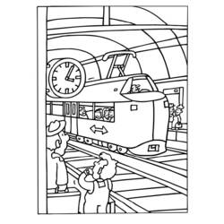 Página para colorir: Trem / Locomotiva (Transporte) #135080 - Páginas para Colorir Imprimíveis Gratuitamente