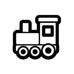 Página para colorir: Trem / Locomotiva (Transporte) #135085 - Páginas para Colorir Imprimíveis Gratuitamente
