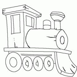 Página para colorir: Trem / Locomotiva (Transporte) #135086 - Páginas para Colorir Imprimíveis Gratuitamente