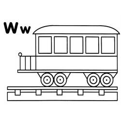 Página para colorir: Trem / Locomotiva (Transporte) #135093 - Páginas para Colorir Imprimíveis Gratuitamente