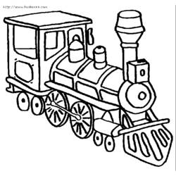 Página para colorir: Trem / Locomotiva (Transporte) #135094 - Páginas para Colorir Imprimíveis Gratuitamente