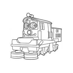 Página para colorir: Trem / Locomotiva (Transporte) #135097 - Páginas para Colorir Imprimíveis Gratuitamente