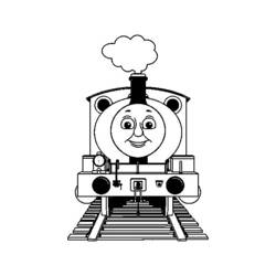 Página para colorir: Trem / Locomotiva (Transporte) #135102 - Páginas para Colorir Imprimíveis Gratuitamente