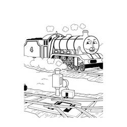 Página para colorir: Trem / Locomotiva (Transporte) #135109 - Páginas para Colorir Imprimíveis Gratuitamente