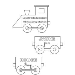 Página para colorir: Trem / Locomotiva (Transporte) #135110 - Páginas para Colorir Imprimíveis Gratuitamente