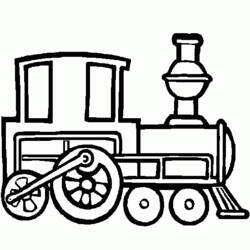 Página para colorir: Trem / Locomotiva (Transporte) #135114 - Páginas para Colorir Imprimíveis Gratuitamente
