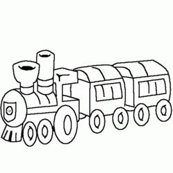 Página para colorir: Trem / Locomotiva (Transporte) #135131 - Páginas para Colorir Imprimíveis Gratuitamente