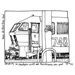 Página para colorir: Trem / Locomotiva (Transporte) #135133 - Páginas para Colorir Imprimíveis Gratuitamente