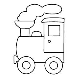 Página para colorir: Trem / Locomotiva (Transporte) #135135 - Páginas para Colorir Imprimíveis Gratuitamente