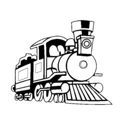 Página para colorir: Trem / Locomotiva (Transporte) #135139 - Páginas para Colorir Imprimíveis Gratuitamente
