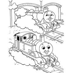 Página para colorir: Trem / Locomotiva (Transporte) #135143 - Páginas para Colorir Imprimíveis Gratuitamente