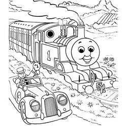 Página para colorir: Trem / Locomotiva (Transporte) #135149 - Páginas para Colorir Imprimíveis Gratuitamente