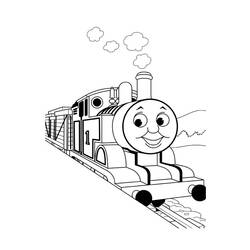 Página para colorir: Trem / Locomotiva (Transporte) #135163 - Páginas para Colorir Imprimíveis Gratuitamente