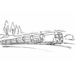 Página para colorir: Trem / Locomotiva (Transporte) #135171 - Páginas para Colorir Imprimíveis Gratuitamente