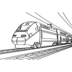 Página para colorir: Trem / Locomotiva (Transporte) #135172 - Páginas para Colorir Imprimíveis Gratuitamente