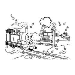 Página para colorir: Trem / Locomotiva (Transporte) #135178 - Páginas para Colorir Imprimíveis Gratuitamente