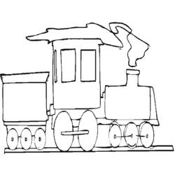 Página para colorir: Trem / Locomotiva (Transporte) #135192 - Páginas para Colorir Imprimíveis Gratuitamente