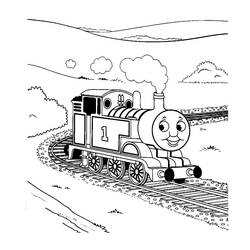 Página para colorir: Trem / Locomotiva (Transporte) #135194 - Páginas para Colorir Imprimíveis Gratuitamente