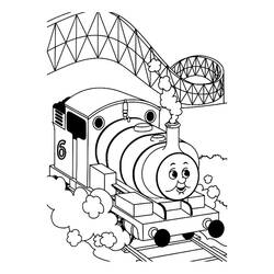 Página para colorir: Trem / Locomotiva (Transporte) #135215 - Páginas para Colorir Imprimíveis Gratuitamente