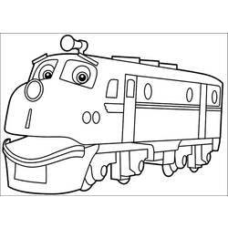 Página para colorir: Trem / Locomotiva (Transporte) #135238 - Páginas para Colorir Imprimíveis Gratuitamente