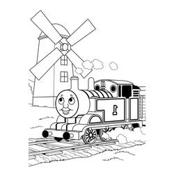 Página para colorir: Trem / Locomotiva (Transporte) #135241 - Páginas para Colorir Imprimíveis Gratuitamente