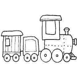 Página para colorir: Trem / Locomotiva (Transporte) #135261 - Páginas para Colorir Imprimíveis Gratuitamente