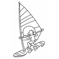 Desenhos para colorir: Windsurf - Páginas para Colorir Imprimíveis Gratuitamente